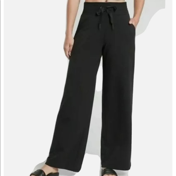 Athleta Balance black wide leg pants NWT $89 - Picture 1 of 5